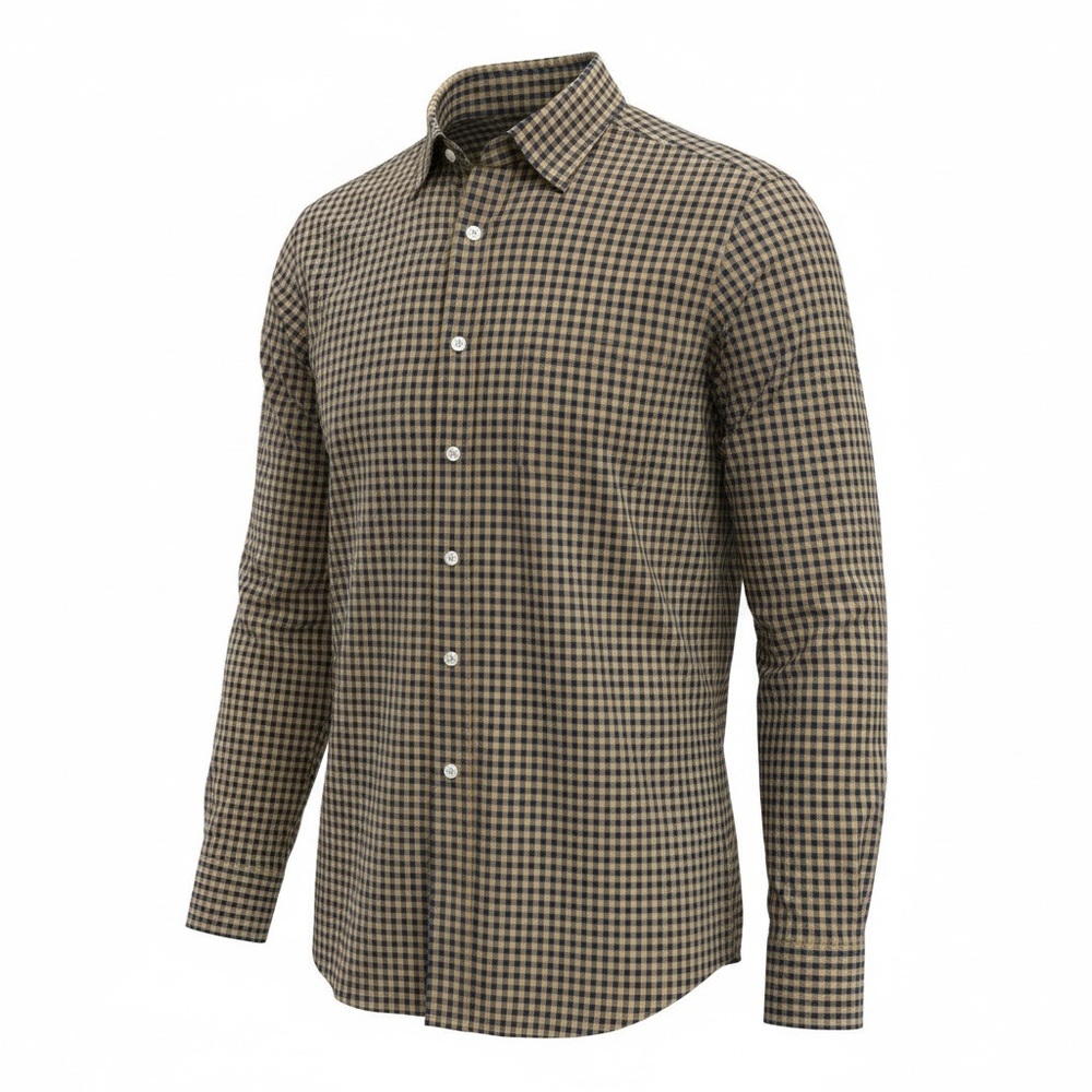 Men's Banana Republic Checkered Shirt - Blue and Yellow